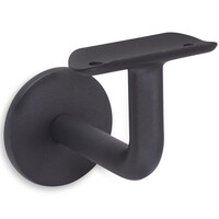 Antraciet leuninghouder - TYPE 3 - rond smal