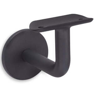 Antraciet leuninghouder - TYPE 3 - rond smal