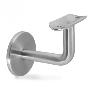 Inox leuninghouder - voor buiten - TYPE 3 - rond smal