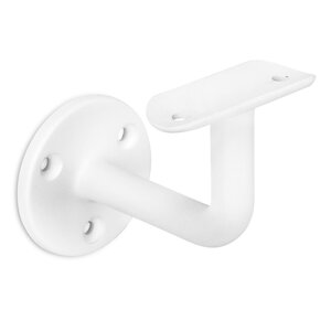 Witte leuninghouder - TYPE 1 - rond smal