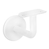 Witte leuninghouder - TYPE 3 - rond smal - voor ronde smalle trapleuningen (33,7 mm ) - coating wit RAL 9016, 9010 of 9001