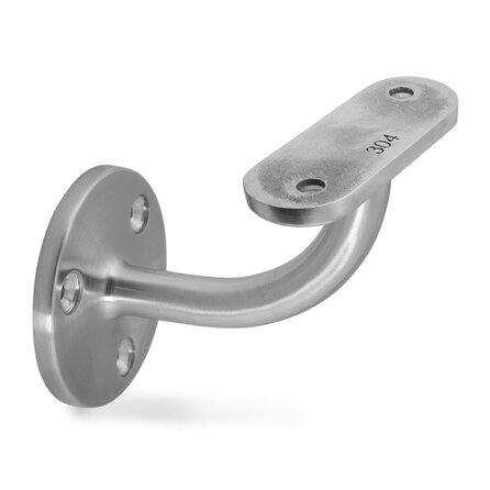 Inox leuningdrager - Type 2 - recht