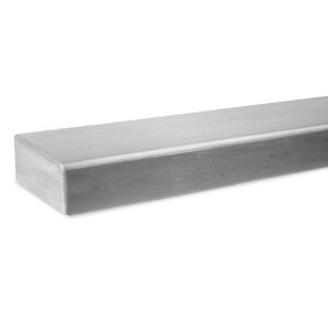 Inox trapleuning - rechthoekig (40x15 mm)