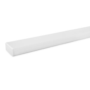 Witte trapleuning - rechthoekig (40x15 mm)