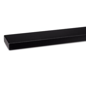 Zwarte trapleuning - rechthoekig (40x15 mm)