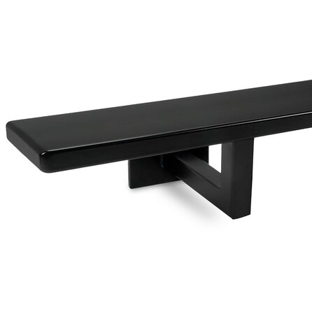 Zwarte trapleuning (gecoat) op maat - rechthoekig (50x10 mm) + leuninghouders TYPE 10 - coating zwart RAL 9005