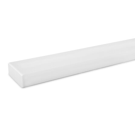 Witte trapleuning (gecoat) op maat - rechthoekig (50x20 mm) - coating wit RAL 9016, 9010 of 9001