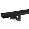 Zwarte trapleuning (gecoat) op maat - rechthoekig (50x20 mm) + leuninghouders TYPE 10 - coating zwart RAL 9005