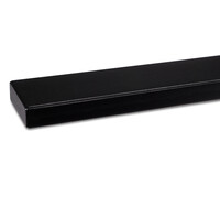 Zwarte trapleuning - rechthoekig (50x20 mm)