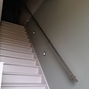 Inox trapleuning op maat - rechthoekig (50x10 mm) - incl. leuninghouders TYPE 3