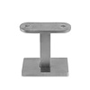 Inox trapleuning op maat - rechthoekig (50x10 mm) - incl. leuninghouders TYPE 16