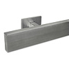 Inox trapleuning op maat - rechthoekig (50x10 mm) - incl. leuninghouders TYPE 16
