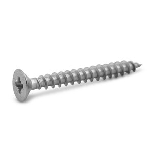 Inox houtschroef verzonken kruiskop - 4,5 x 40 mm
