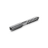 Inox stokschroef - M8 x 60 mm