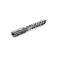 Inox stokschroef - M8 x 60 mm