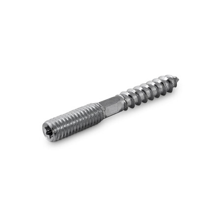 Inox stokschroef - M8 x 60 mm