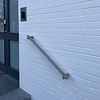 Inox trapleuning op maat - rechthoekig (40x10 mm) - incl. leuninghouders TYPE 13 - voor buiten