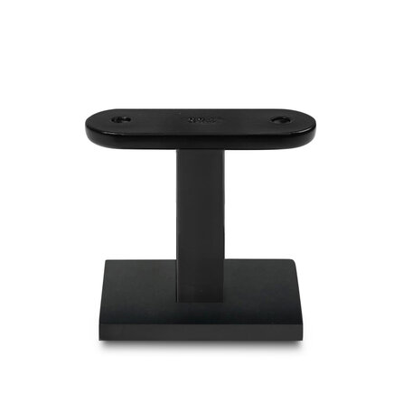 Zwarte leuninghouder - TYPE 16 kort - recht - voor rechthoekige / vierkante trapleuningen - coating zwart RAL 9005 - Copy