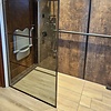 Zwarte trapleuning (gecoat) op maat - voor buiten - rond - incl. leuninghouders TYPE 4 - coating zwart RAL 9005