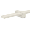 Grijze trapleuning (gecoat) op maat - rechthoekig (40x10 mm) - incl. leuninghouders TYPE 13 - coating grijs RAL 7030, 7044, 1019 of 9002
