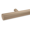 Grijze trapleuning (gecoat) op maat - rond - incl. leuninghouders TYPE 14 - coating grijs RAL 7030, 7044, 1019 of 9002