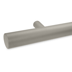 Grijze trapleuning - rond - incl. dragers TYPE 14