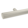 Grijze trapleuning (gecoat) op maat - rond - incl. leuninghouders TYPE 14 - coating grijs RAL 7030, 7044, 1019 of 9002