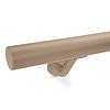 Grijze trapleuning (gecoat) op maat - rond - incl. leuninghouders TYPE 7 LUXE - coating grijs RAL 7030, 7044, 1019 of 9002