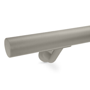 Grijze trapleuning - rond - incl. dragers TYPE 7 LUXE