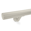 Grijze trapleuning (gecoat) op maat - rond - incl. leuninghouders TYPE 7 LUXE - coating grijs RAL 7030, 7044, 1019 of 9002