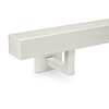 Grijze trapleuning (gecoat) op maat - vierkant (40x40 mm) - incl. leuninghouders TYPE 11 - coating grijs RAL 7030, 7044, 1019 of 9002