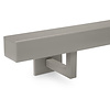 Grijze trapleuning (gecoat) op maat - vierkant (40x40 mm) - incl. leuninghouders TYPE 11 - coating grijs RAL 7030, 7044, 1019 of 9002