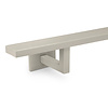 Grijze trapleuning (gecoat) op maat - rechthoekig (40x10 mm) - incl. leuninghouders TYPE 11 - coating grijs RAL 7030, 7044, 1019 of 9002