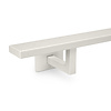 Grijze trapleuning (gecoat) op maat - rechthoekig (40x10 mm) - incl. leuninghouders TYPE 11 - coating grijs RAL 7030, 7044, 1019 of 9002