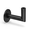Zwarte trapleuning (gecoat) op maat - rond smal - incl. leuningdragers TYPE 3 LUXE - coating zwart RAL 9005