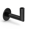 Zwarte trapleuning (gecoat) op maat - rond smal - incl. leuningdragers TYPE 3 LUXE - coating zwart RAL 9005