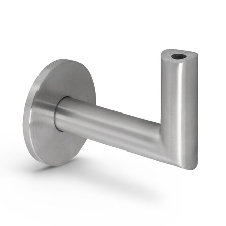 Inox trapleuning op maat - rond smal - incl. leuningdragers TYPE 3 LUXE