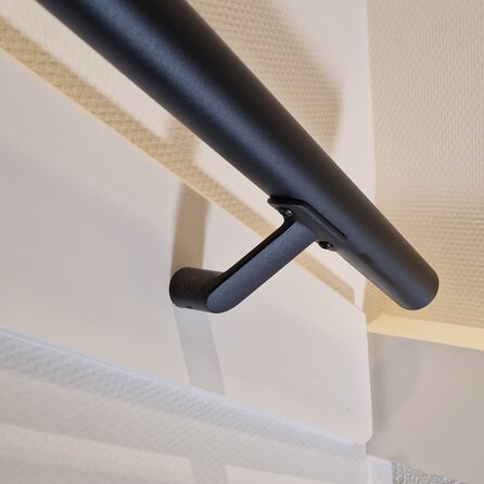 Trapleuning in RAL kleur naar wens (gecoat) op maat - rond - incl. leuninghouders TYPE 7 - coating in iedere RAL kleur