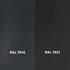 Antraciet leuninghouder - TYPE 4 - recht - voor rechthoekige / vierkante trapleuningen - coating donkergrijs RAL 7016 of 7021
