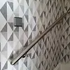 Inox trapleuning op maat - gepolijst - rond
