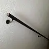 Stalen trapleuning (gecoat) op maat - rond - WGW (ruw) staal incl. transparante coating