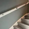 Inox trapleuning op maat - rond - incl. leuninghouders TYPE 1 - volledig gelast