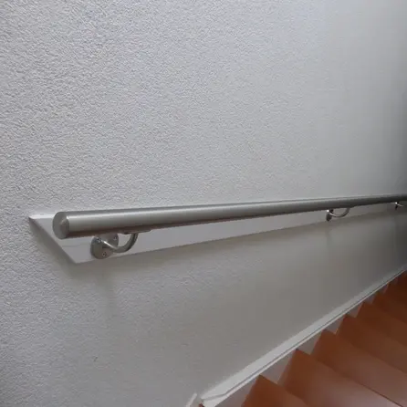 Inox trapleuning op maat - rond - incl. leuninghouders TYPE 2