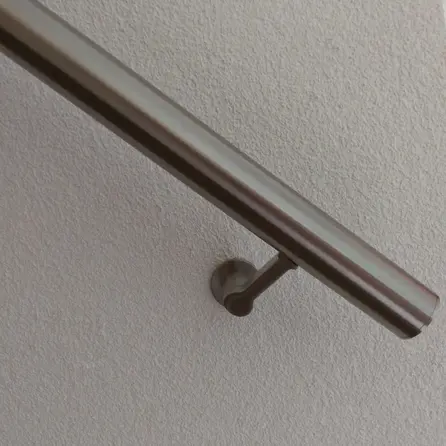 Inox trapleuning op maat - rond - incl. leuninghouders TYPE 17