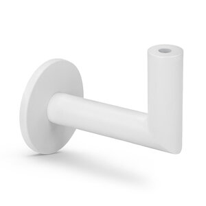 Witte leuninghouder - TYPE 3 LUXE - recht