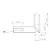 Witte leuninghouder - TYPE 3 LUXE - rond - voor ronde trapleuningen (42,4 mm) - coating wit RAL 9016, 9010 of 9001