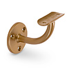 Brons / goud trapleuning (gecoat) op maat - rond - incl. leuninghouders TYPE 2 - coating messing / koper look