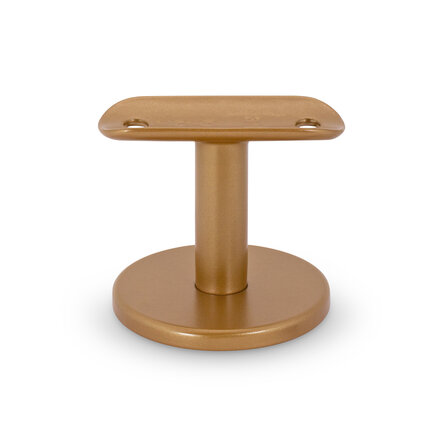 Brons / goud trapleuning (gecoat) op maat - rond - incl. leuninghouders TYPE 5 - coating messing / koper look