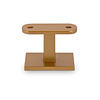 Brons / goud trapleuning (gecoat) op maat - rechthoekig (40x20 mm) - incl. leuninghouders TYPE 16 - coating messing / koper look