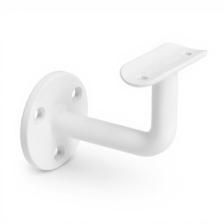 Witte trapleuning (gecoat) op maat - rond smal - incl. leuninghouders TYPE 1 - coating wit RAL 9016, 9010 of 9001 Witte trapleuning (gecoat) op maat - rond smal - incl. leuninghouders TYPE 1 - coating wit RAL 9016, 9010 of 9001